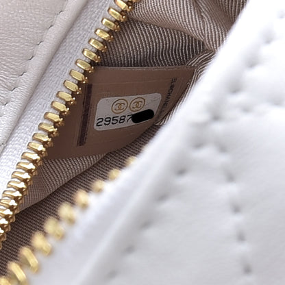Chanel Lambskin Quilted Small Hobo White 7 of 11