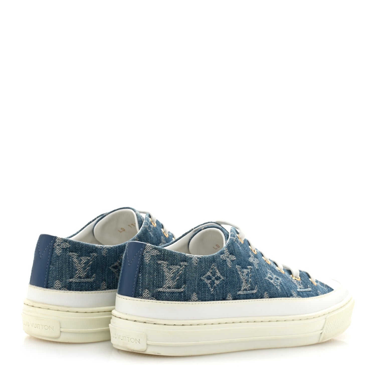 Louis Vuitton Denim Monogram Stellar Sneakers 38.5 Bleu Jeans Blue 5 of 9
