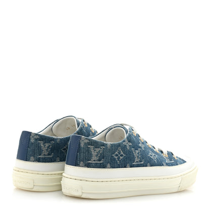 Louis Vuitton Denim Monogram Stellar Sneakers 38.5 Bleu Jeans Blue 5 of 9