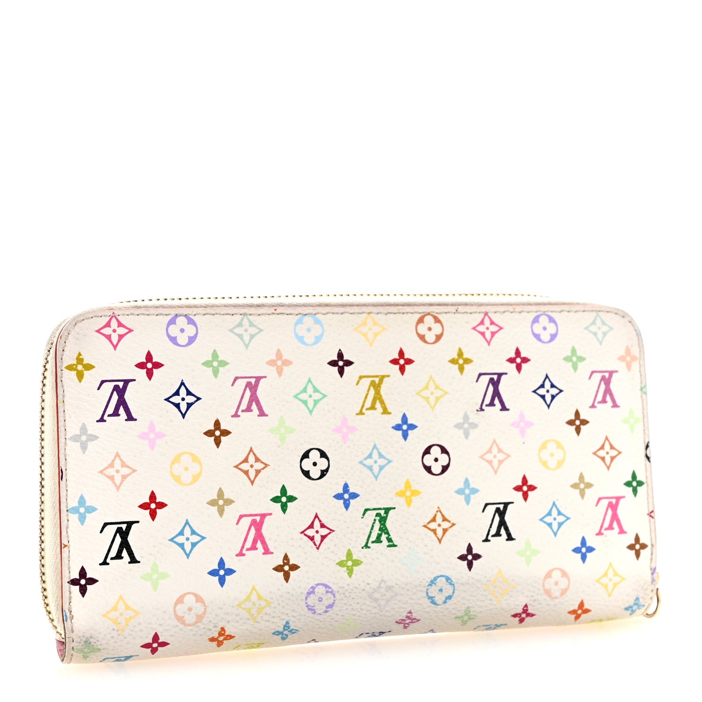 Monogram Multicolor Zippy Wallet White Litchi