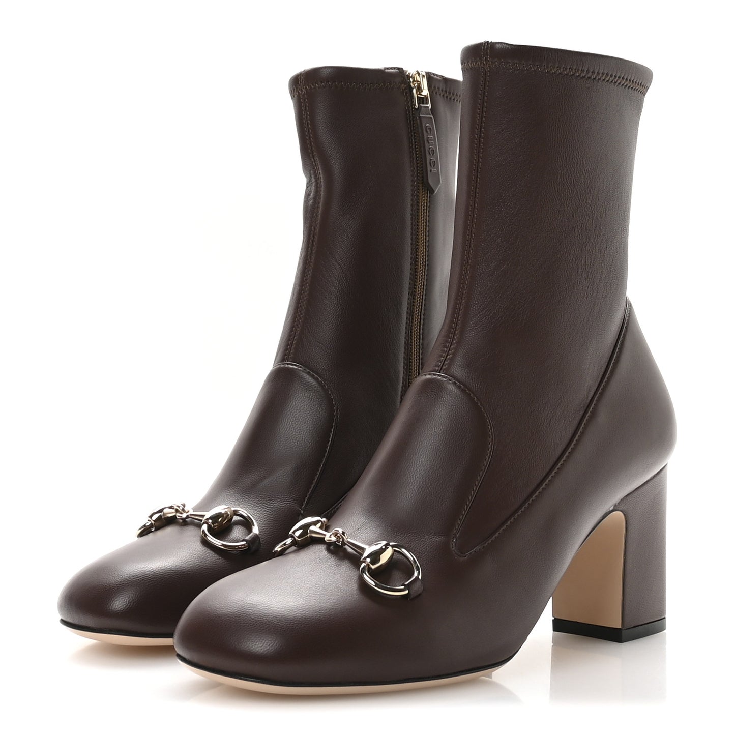 Nappa Horsebit Ankle Boots 36.5 New Chocolate