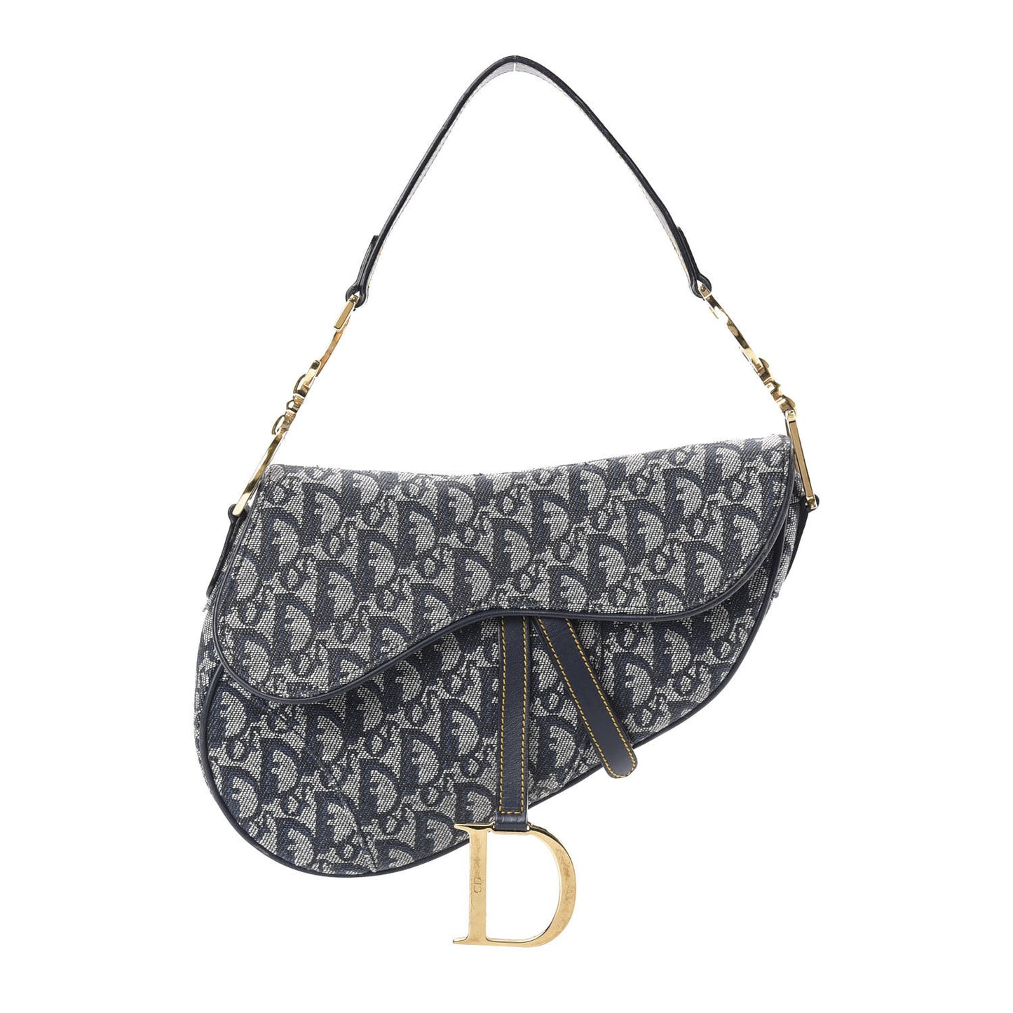 Monogram Saddle Bag Blue