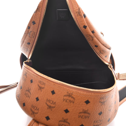 MCM Visetos Large Stark Backpack Cognac 5 of 14