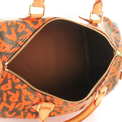 Louis Vuitton Monogram Graffiti Speedy 30 Orange 6 of 7