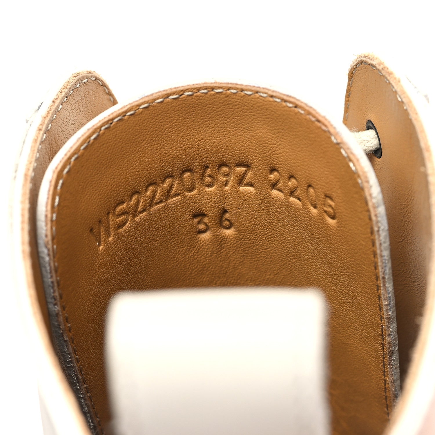 Hermes Glossed Calfskin Funk Ankle Boots 36 Beige Glaise 8 of 9