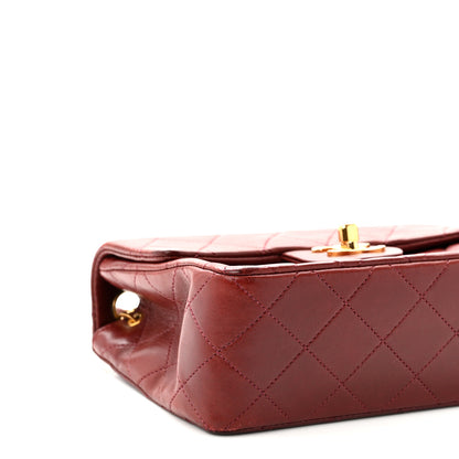 Chanel Lambskin Quilted Mini Square Flap Burgundy 10 of 11