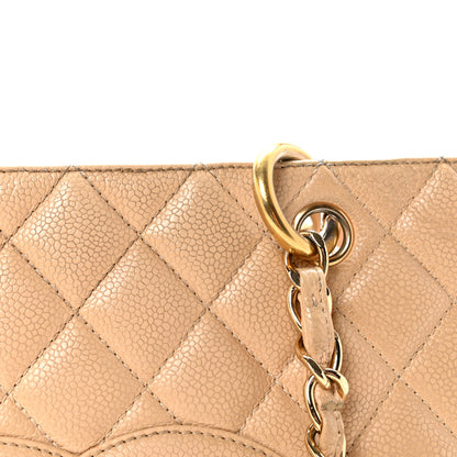 Chanel Caviar Quilted Grand Shopping Tote GST Beige Clair 8 of 10