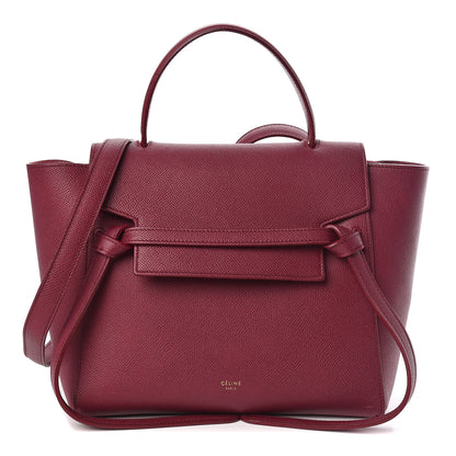 Celine Grained Calfskin Micro Belt Bag Plum 1 of 14