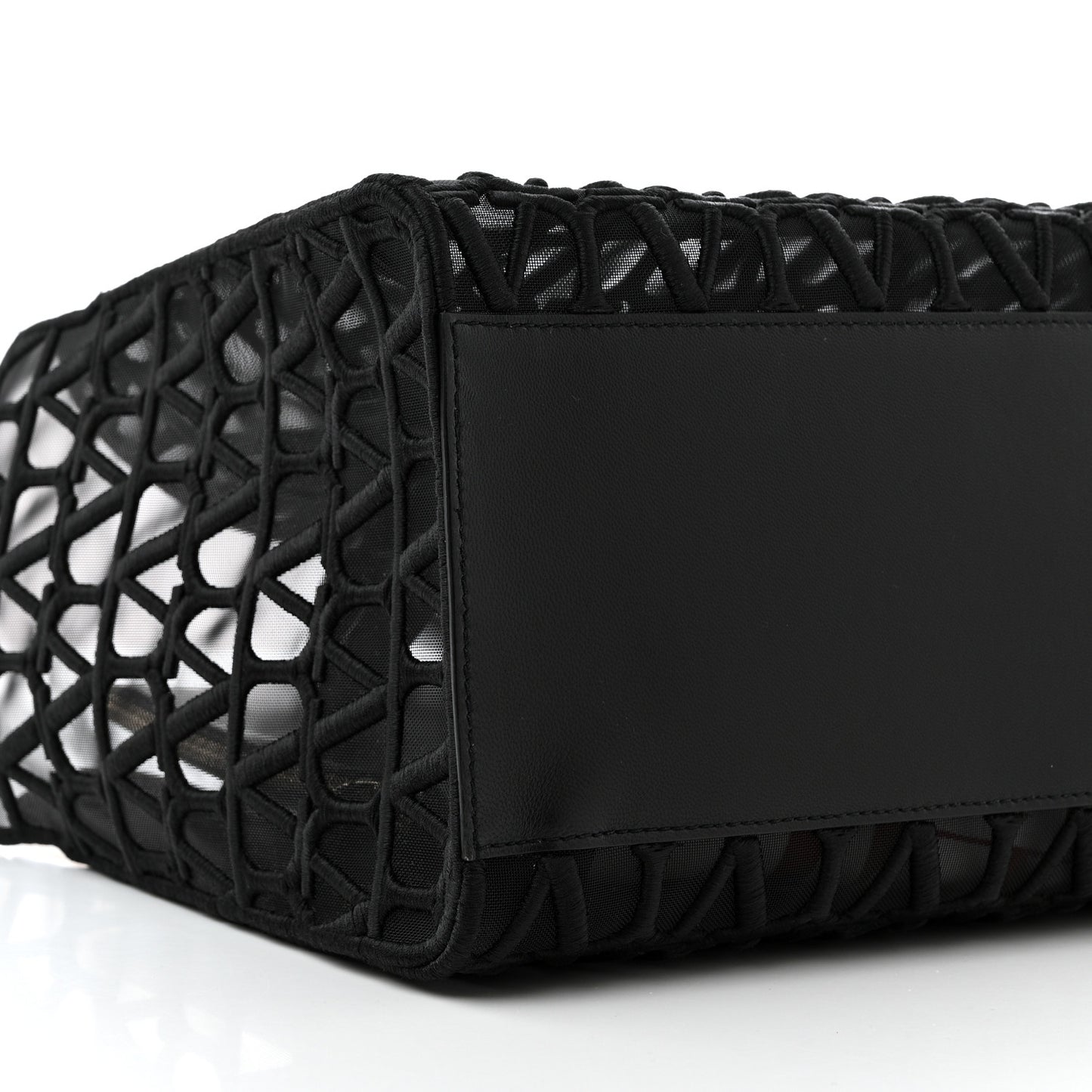 Toile Mesh Iconographe Goatskin Le Troisieme Shopping Bag Black