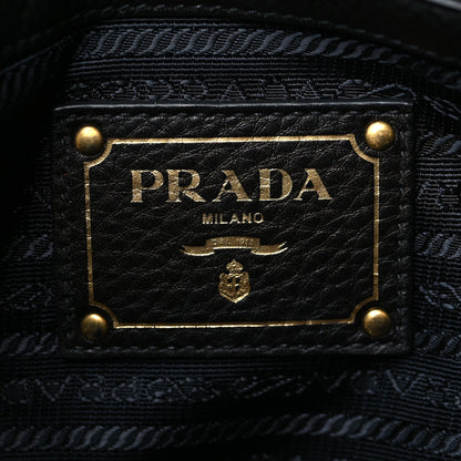 Prada Vitello Daino Shopping Tote Black 5 of 8
