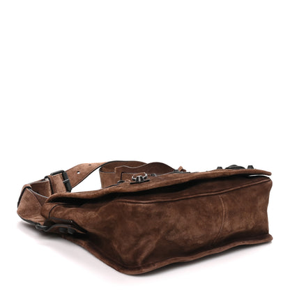 Balenciaga Waxed Suede Calfskin Classic Hardware Le City Flap Light Espresso 3 of 8