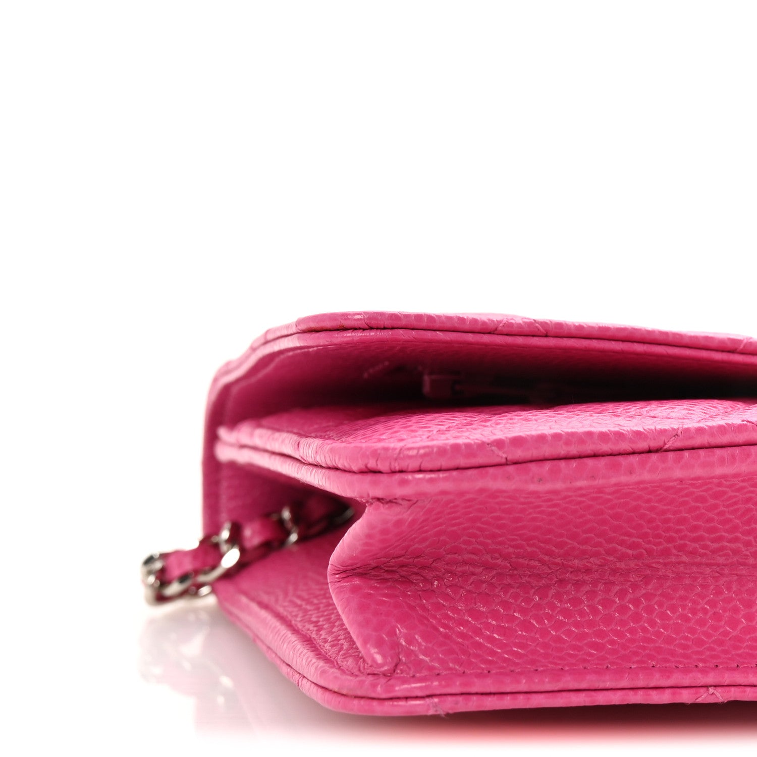 Chanel Caviar Quilted Wallet on Chain WOC Pink 10 of 11