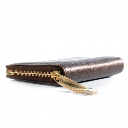 Gucci Leather Zip Around Capri Wallet Brown 4 of 8