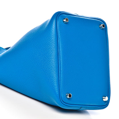 Hermes Taurillon Clemence Picotin Lock 18 PM Bleu Zanzibar 8 of 11