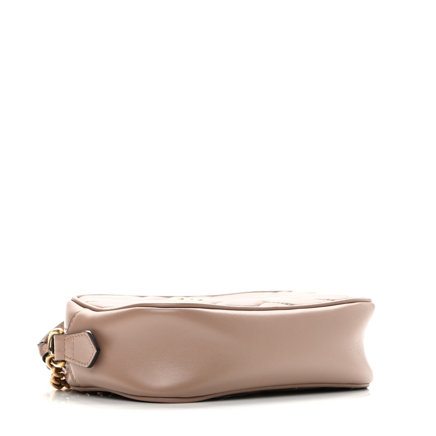 Gucci Calfskin Matelasse Mini GG Marmont Chain Shoulder Bag Porcelain Rose 3 of 9