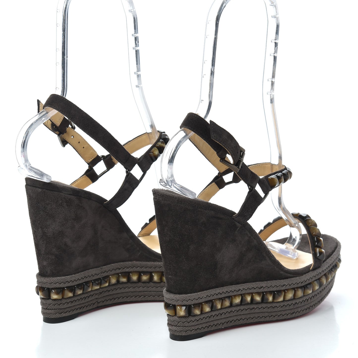 Suede Pyraclou 120 Wedge Sandals 41 Testa