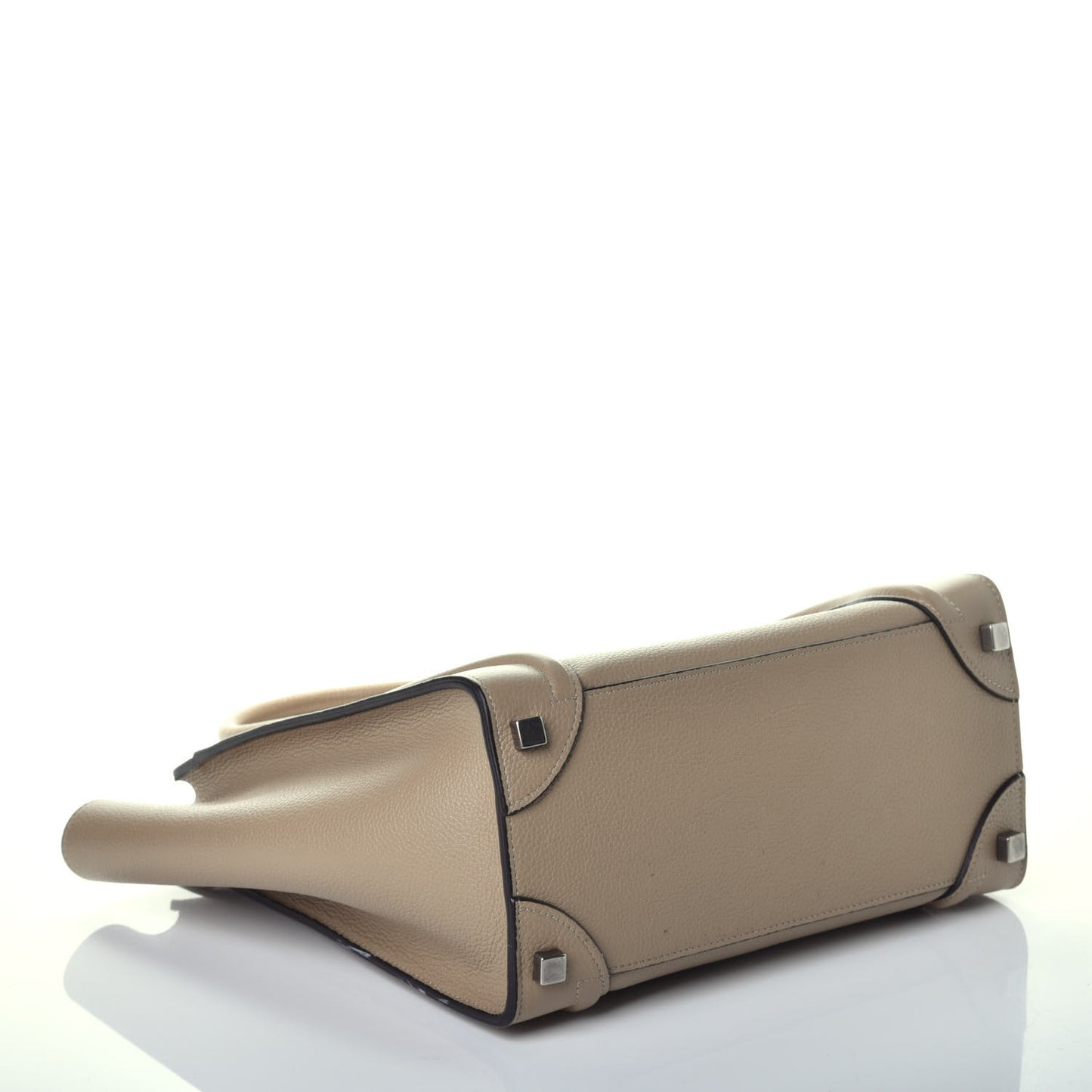 Drummed Calfskin Micro Luggage Dune