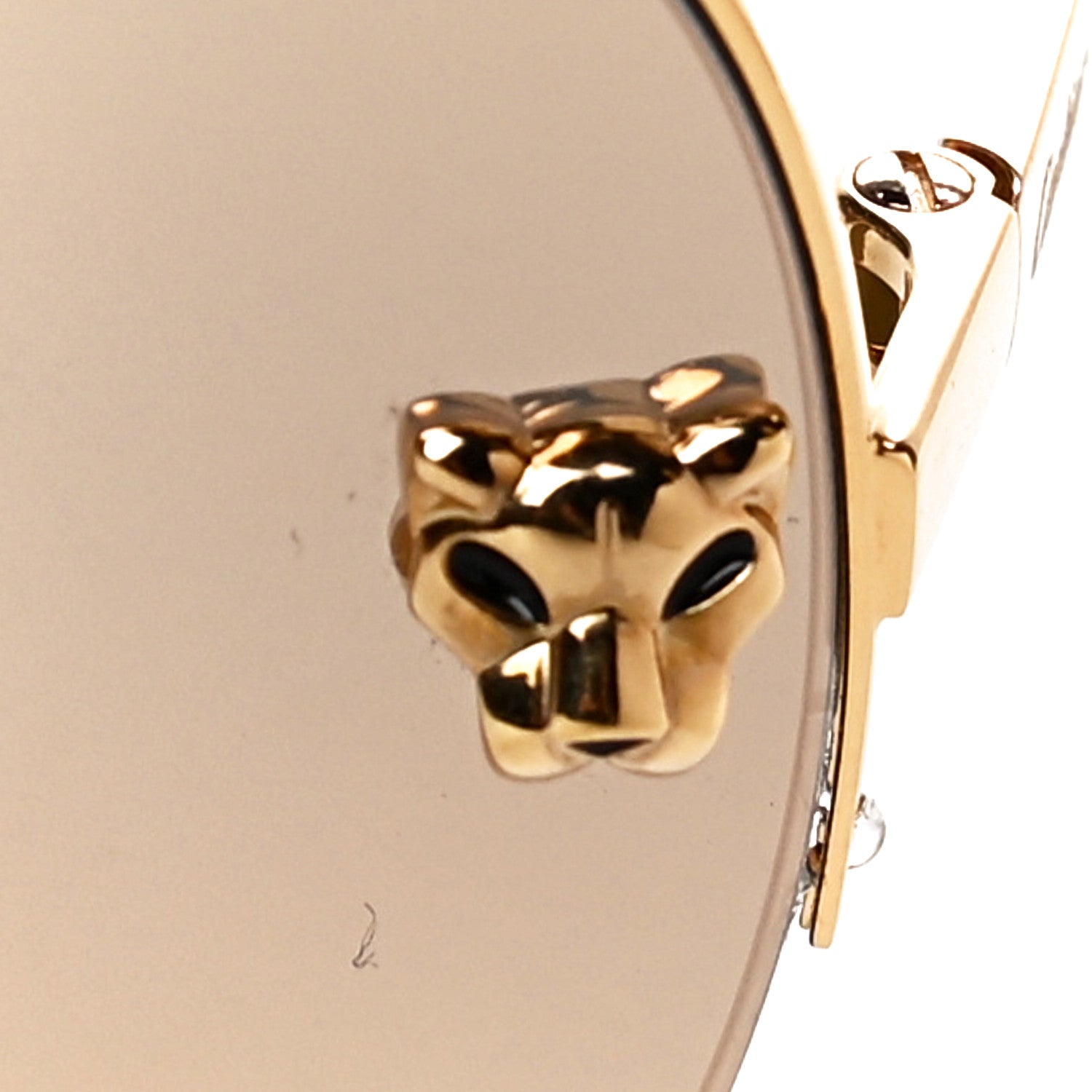 Cartier Panthere De Cartier Aviator Sunglasses Gold 7 of 7