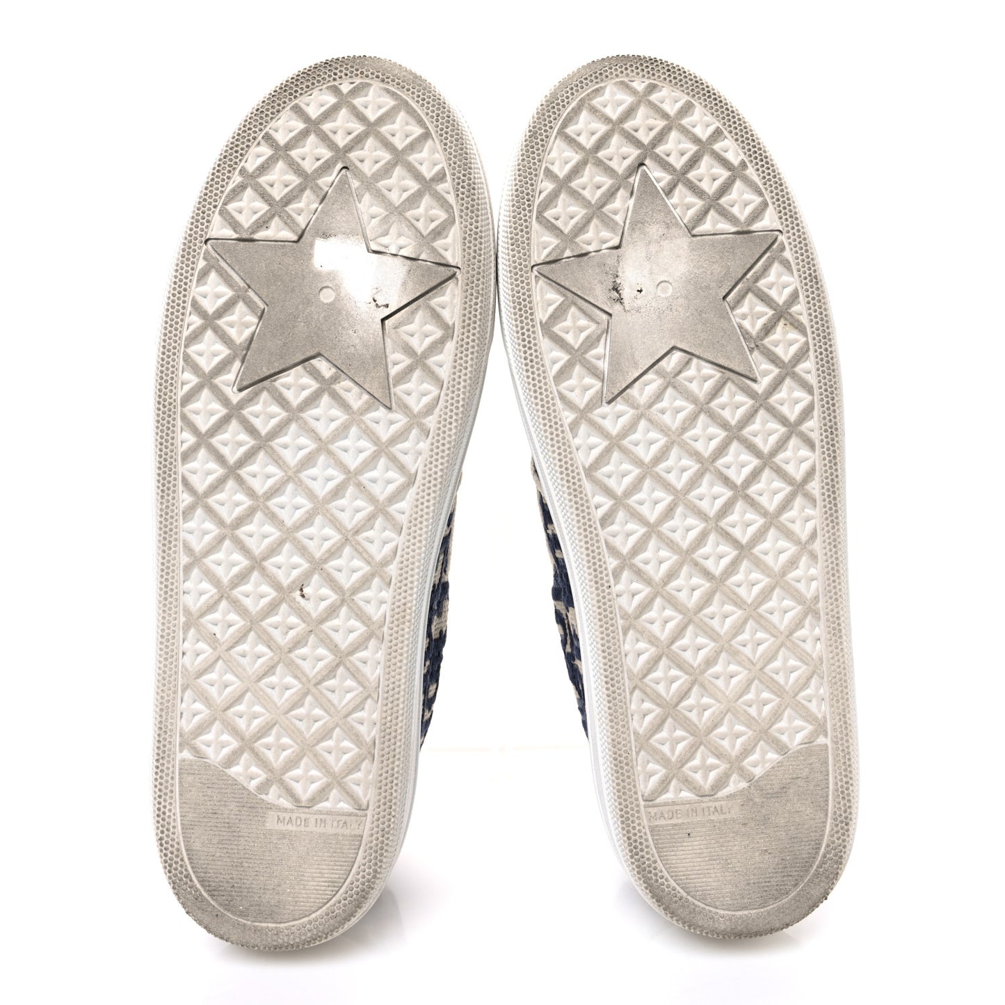 Canvas Oblique Embroidered Womens Solar Slip On Sneakers 38 Deep Blue
