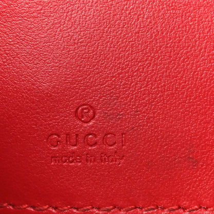 Gucci Calfskin Matelasse Mini GG Marmont 2.0 Bucket Bag Hibiscus Red 6 of 13