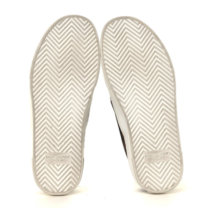 Saint Laurent Canvas Pony Spots Print Moon Plus Venice Slip On Sneakers 36.5 Natural Black 12 of 12