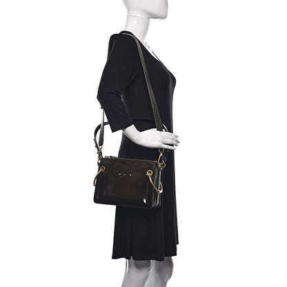 Chloe Patent Small Roy Bag Deep Forest 2 of 11
