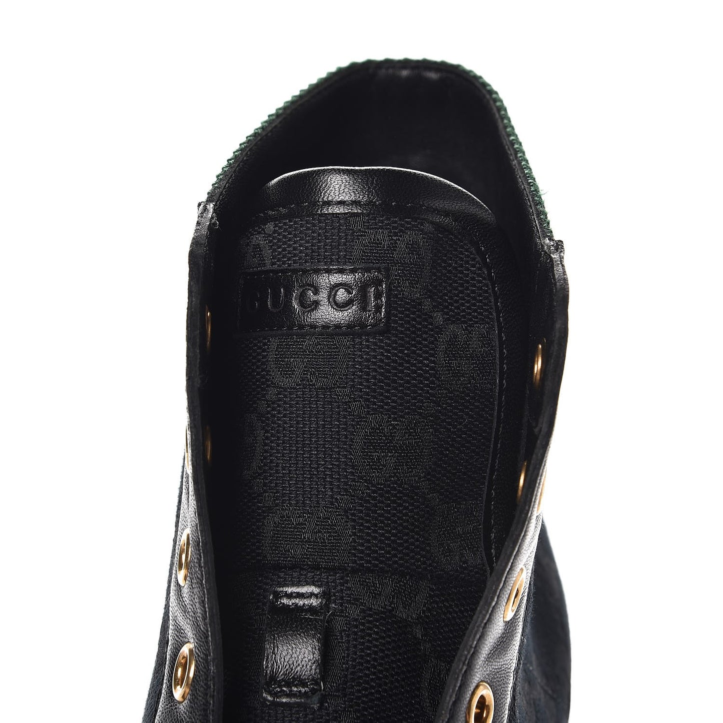 GG Monogram Barcelona Web High Top Sneakers 39 Black