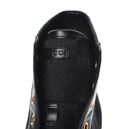 Gucci GG Monogram Barcelona Web High Top Sneakers 39 Black 9 of 12