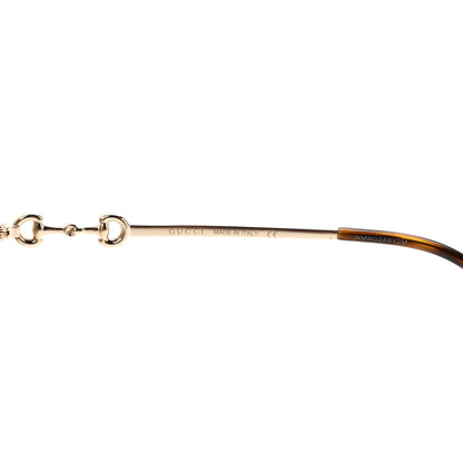 Gucci Metal Horsebit Square Sunglasses GG0879S Gold 5 of 8