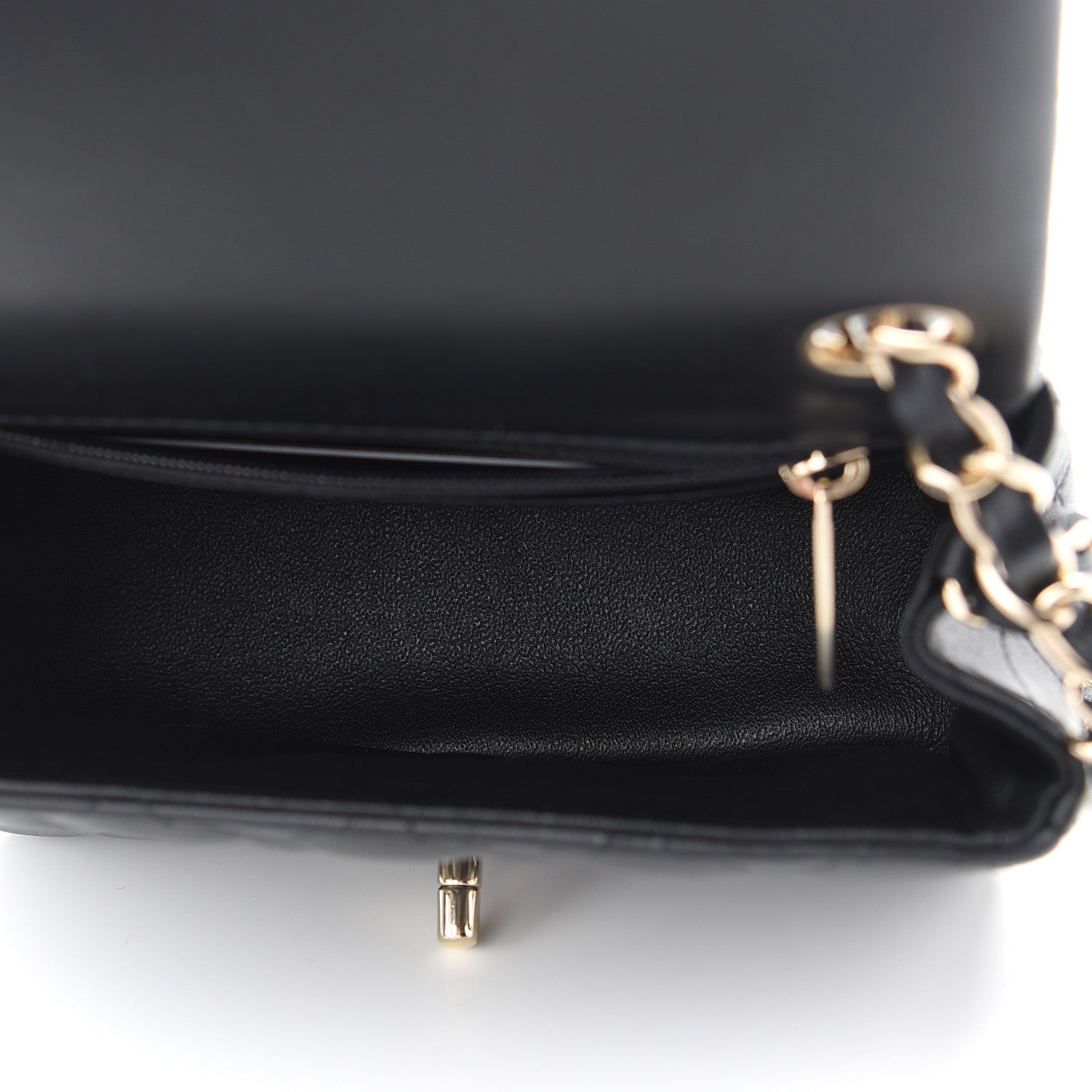 Chanel Lambskin Quilted Mini Square Flap Black 5 of 9