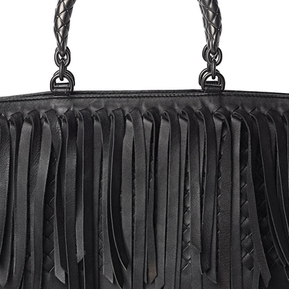 Bottega Veneta Nappa Fringe Tote Black 8 of 11