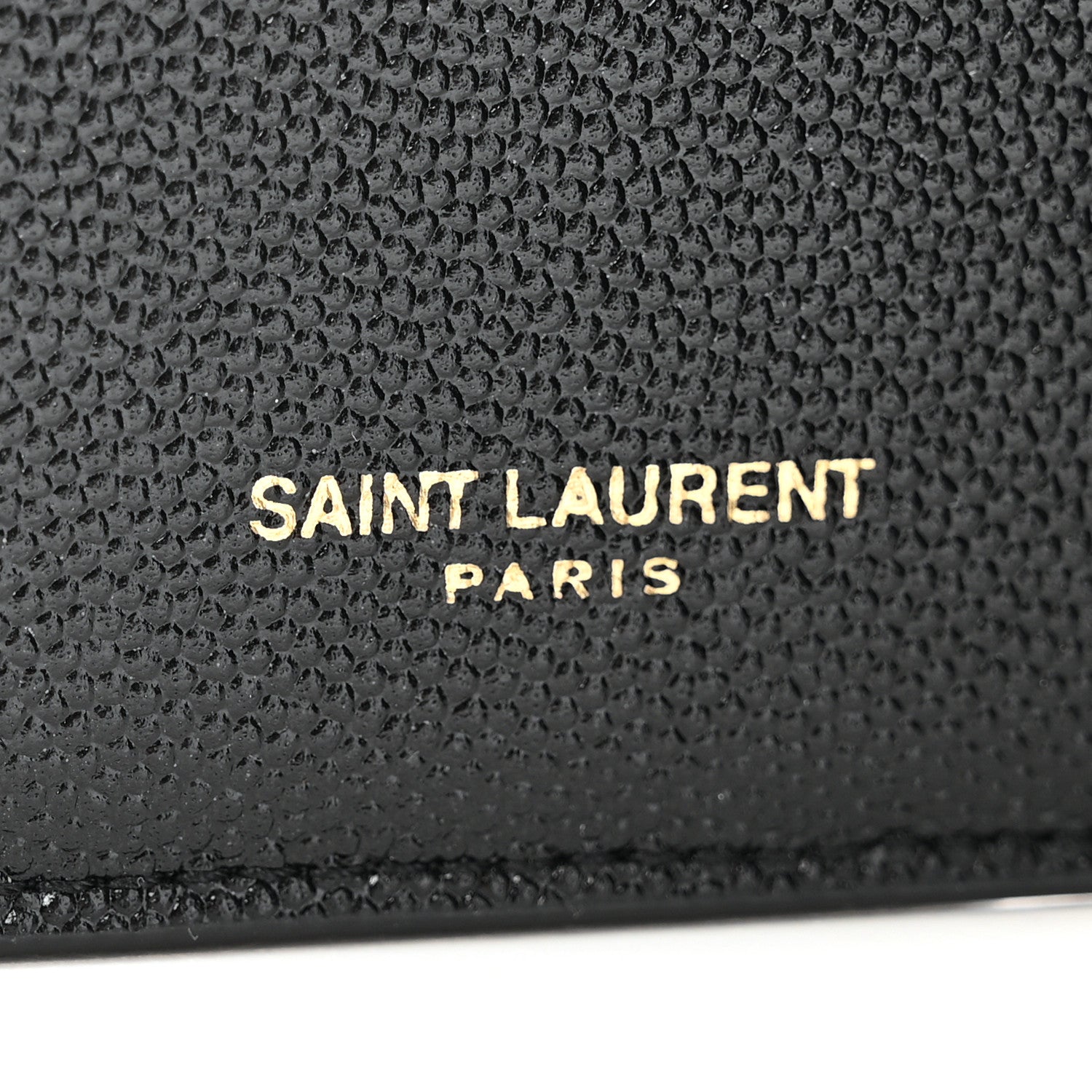 Saint Laurent Grain De Poudre Monogram Bi-Fold Wallet Black 6 of 11