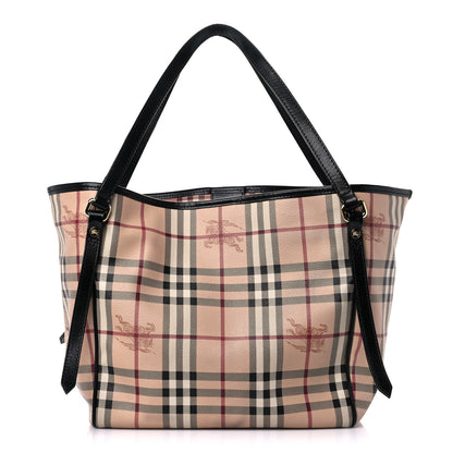 Burberry Haymarket Check Small Canterbury Tote Black 1 of 22