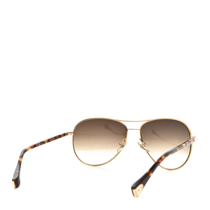 Louis Vuitton Conspiration Pilote Sunglasses Z0164U Gold 4 of 7