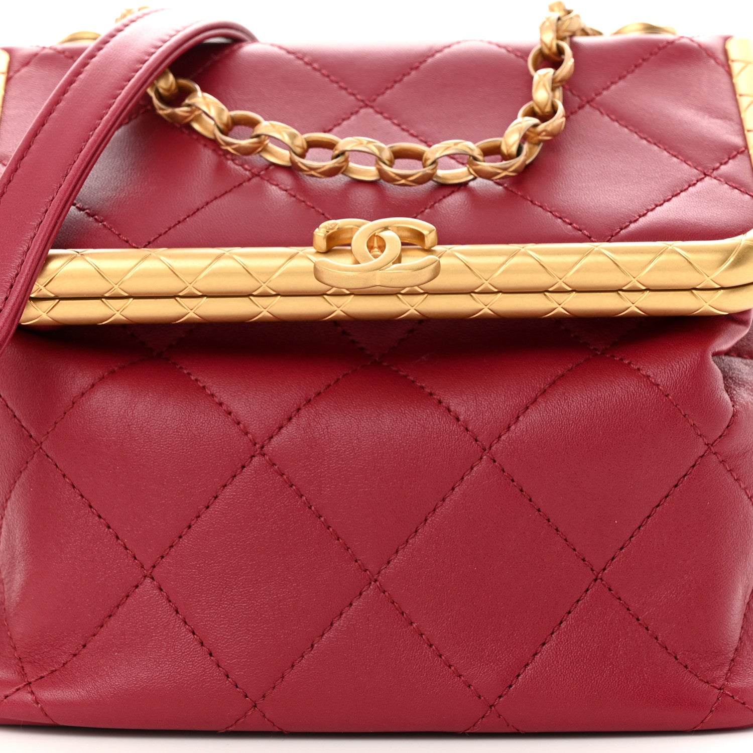Chanel Lambskin Quilted My Crush Bag Red 8 of 11
