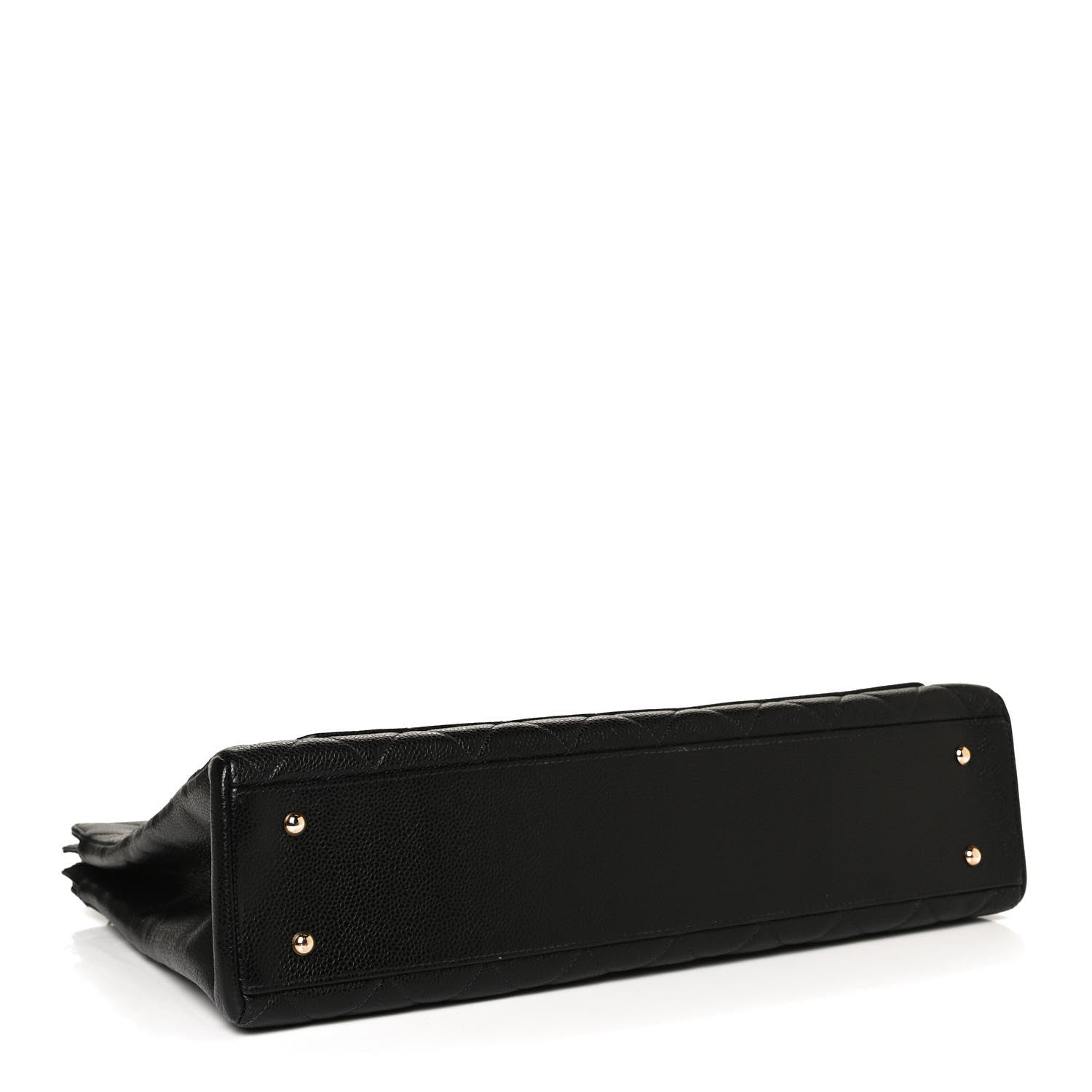 Chanel Caviar Quilted CC Shopping Tote Black 3 of 9