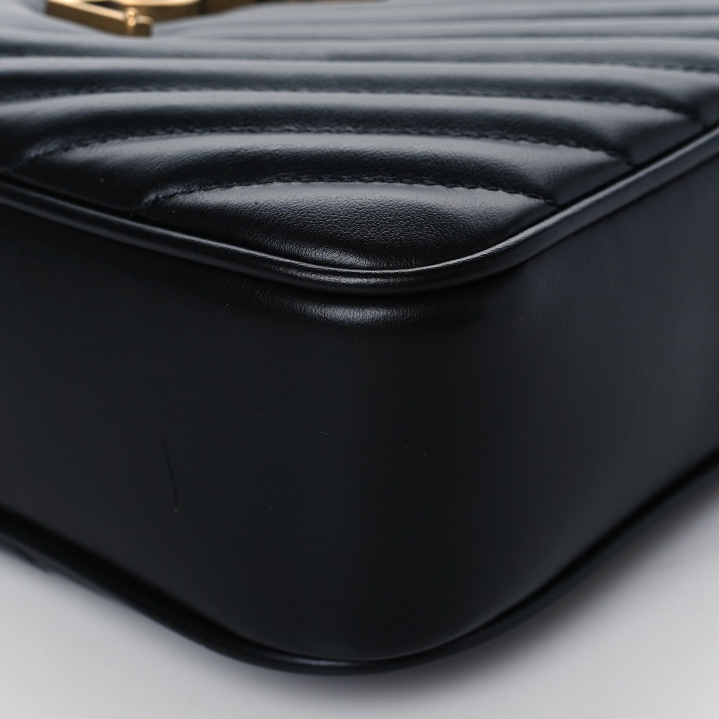 Calfskin Matelasse Monogram Lou Camera Bag Black