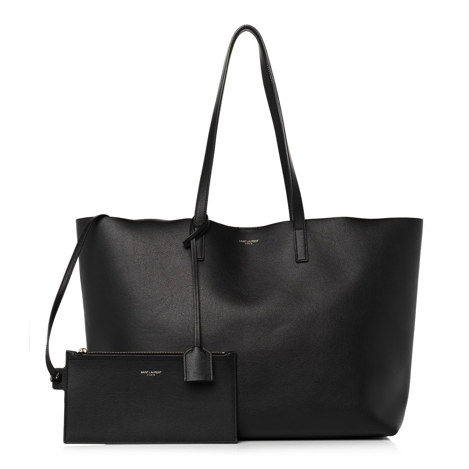 Saint Laurent Calfskin Large Shopping Tote Black 1 of 15