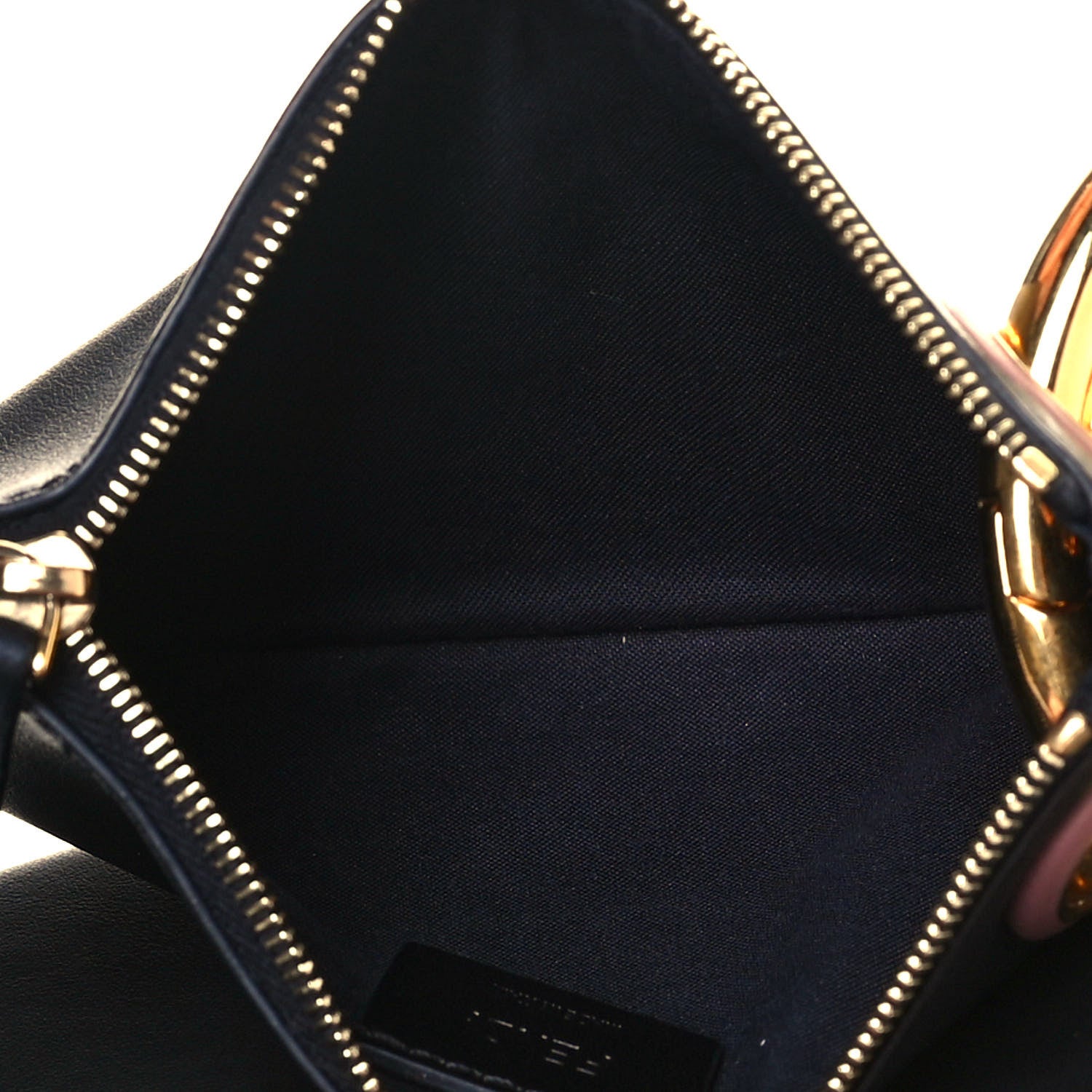Fendi Vitello Century Opaco F is Fendi Bi-Color Triplette Pouch Set Black 7 of 13