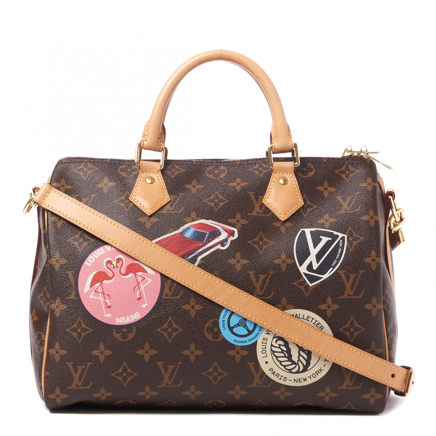 Monogram World Tour Speedy Bandouliere 30