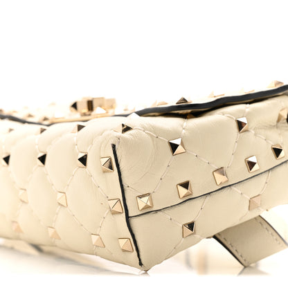 Valentino Garavani Lambskin Rockstud Spike Belt Bag 85 Ivory 10 of 14