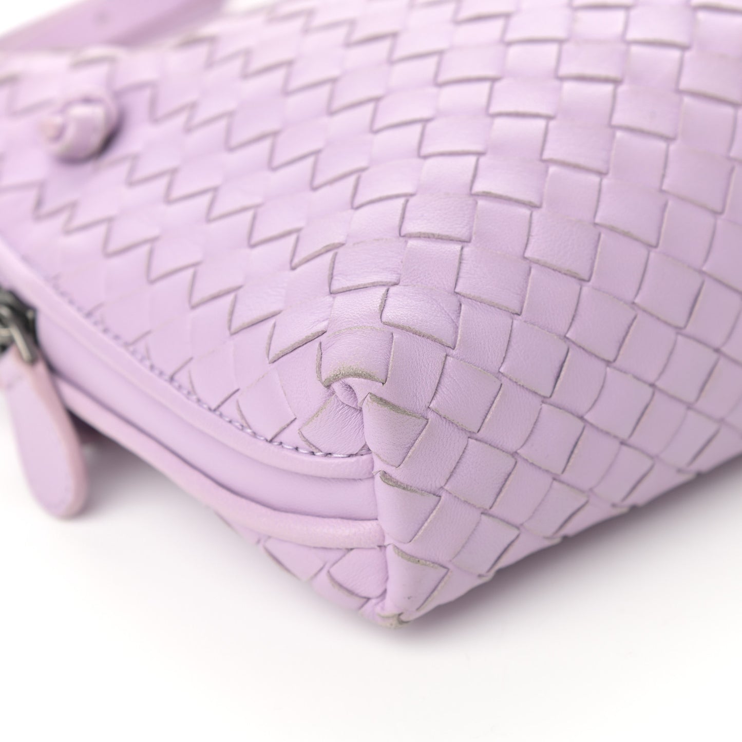 Nappa Intrecciato Pillow Crossbody Messenger Parme