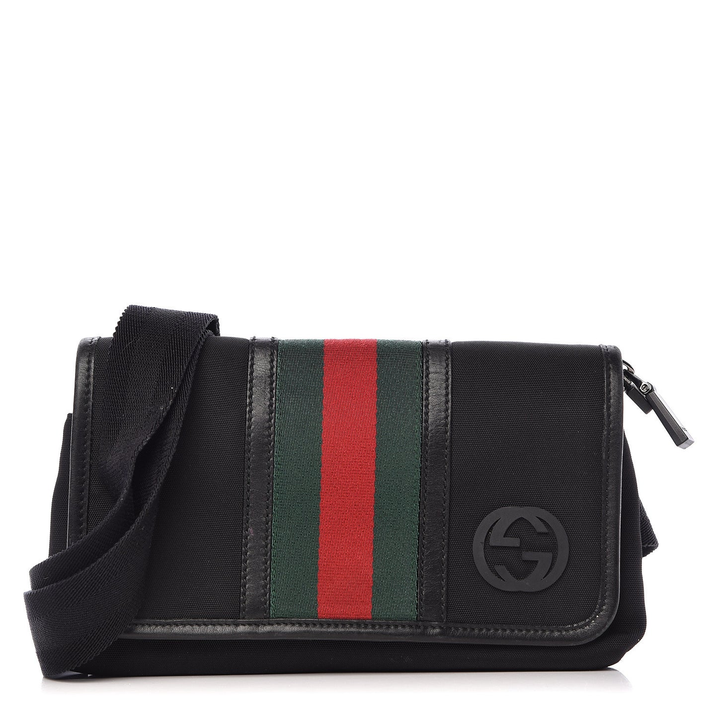 Nylon Web Belt Bag Black