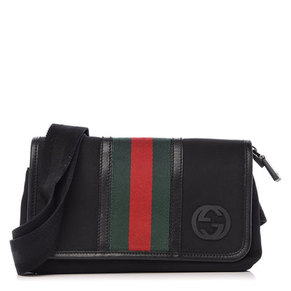 Gucci Nylon Web Belt Bag Black 1 of 13