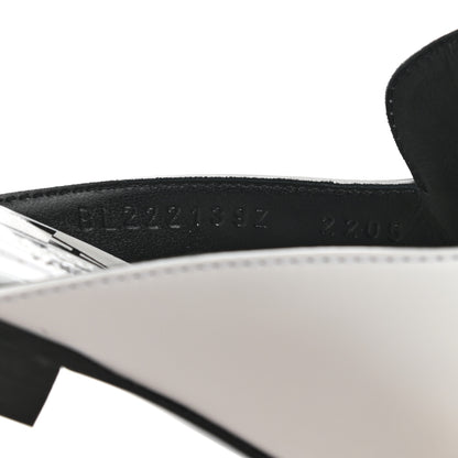 Hermes Calfskin Womens Op'H Catena Mules 37 White 8 of 9