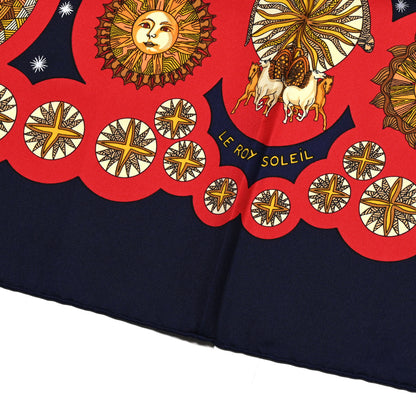 Hermes Silk Le Roy Soleil Scarf 90 5 of 5