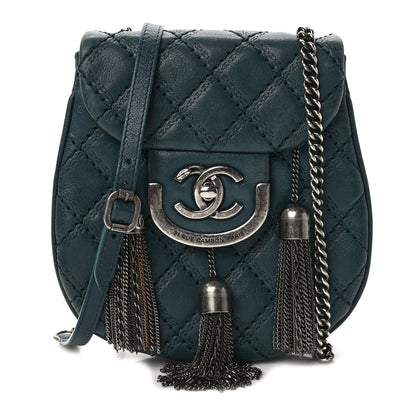 Chanel Calfskin Small Coco Sporran Tassel Flap Dark Green 1 of 9