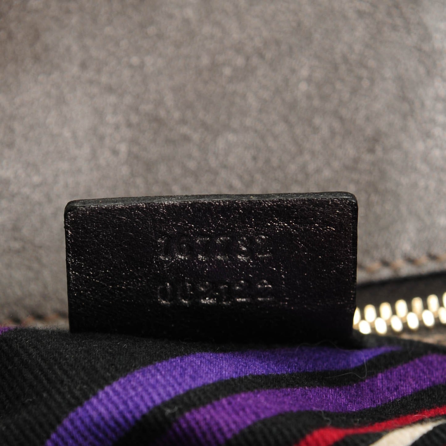 Guccissima Britt Tassel Shoulder Bag Gunmetal