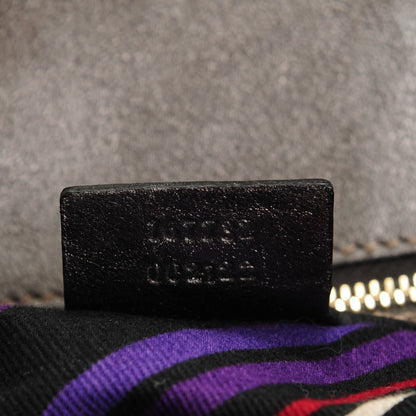 Gucci Guccissima Britt Tassel Shoulder Bag Gunmetal 7 of 7