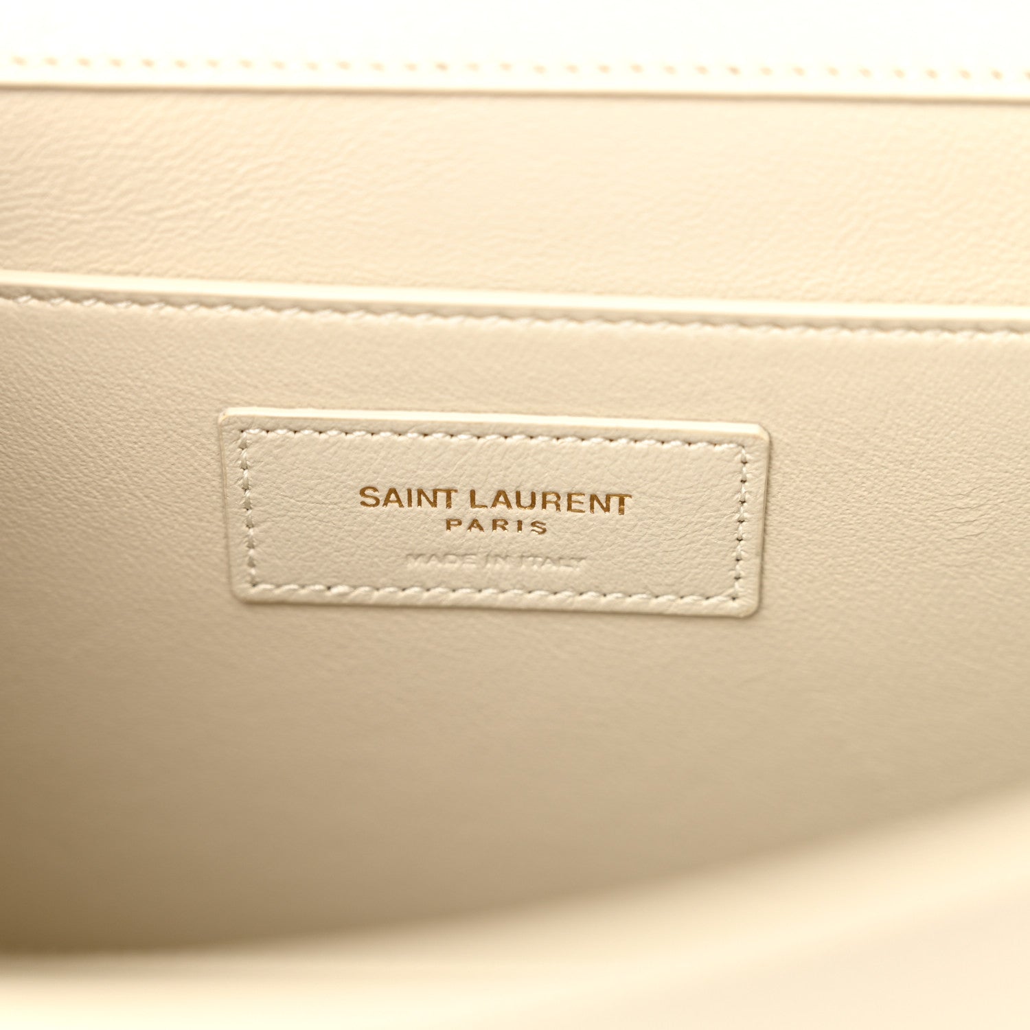 Saint Laurent Smooth Calfskin Manhattan Shoulder Bag Crema Soft 6 of 13